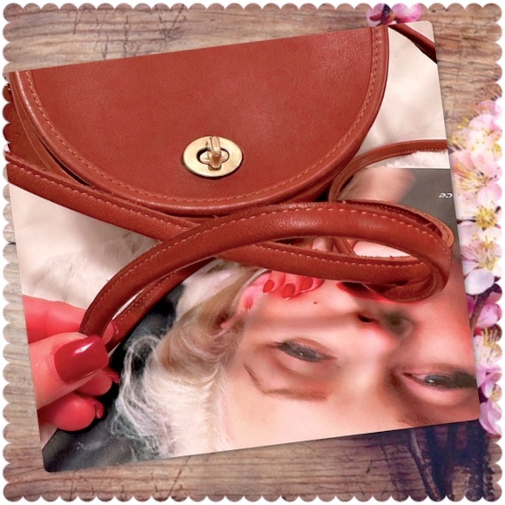VINTAGE COACH BRITISH TAN LEATHER CROSSBODY MINI BAG 9825 - Picture 13 of 17